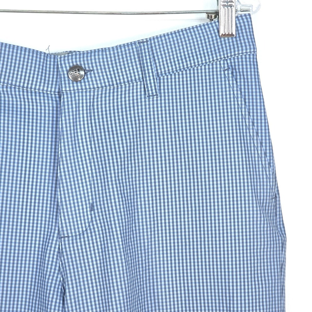 Adidas Ultimate 365 Golf Shorts Men 32 Gingham Check Stretch Performance Classic - Picture 11 of 16